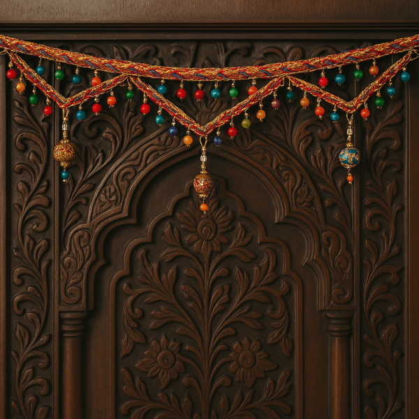 Handcrafted Lac Bandhanwar – Vibrant & Eco-Friendly Door Hanging