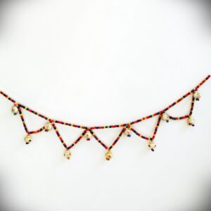 Traditional Wooden Bandarwar – Colorful Door Hanging (Set of 1) | Eco-Friendly & Durable