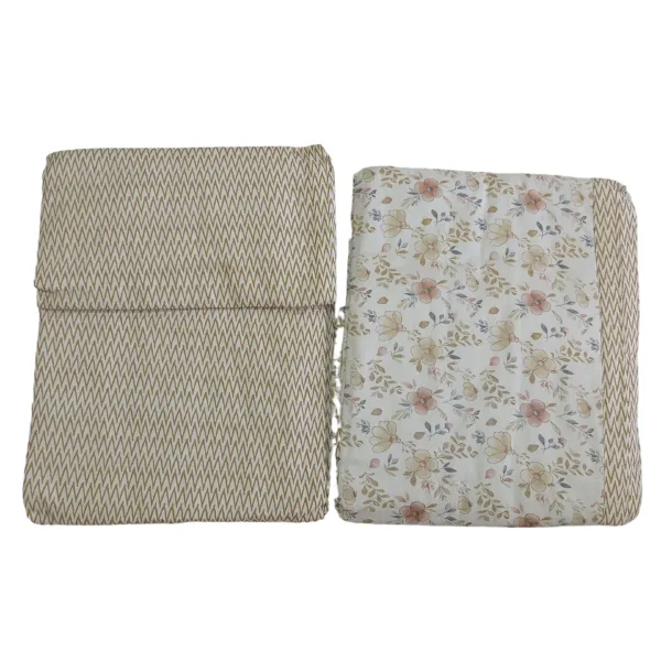 Muslin Cotton Dohar Peach – Traditional Comfort, Everyday Elegance (Set of 2)