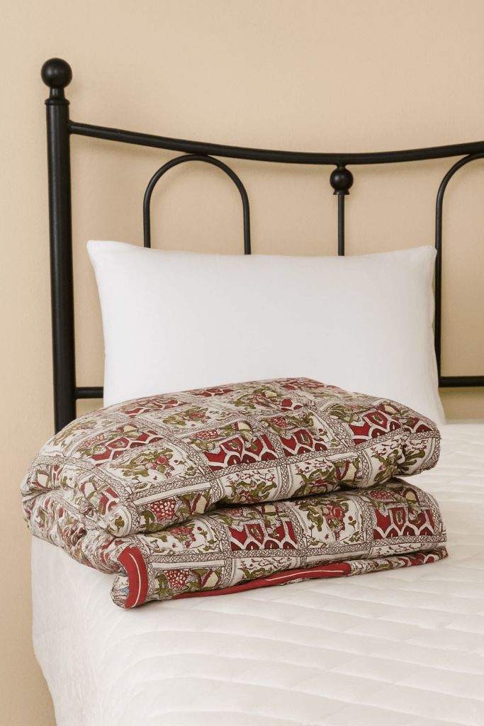 Muslin Cotton Dohar Red – Traditional Comfort, Everyday Elegance