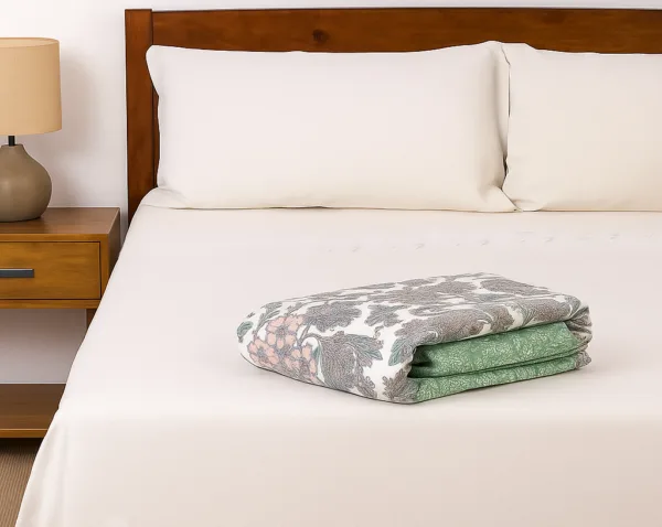 Muslin Cotton Dohar Blue, Green– Traditional Comfort, Everyday Elegance