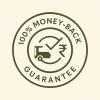 100% Money-Back Guarantee Emblem 100% Money-Back Guarantee Emblem